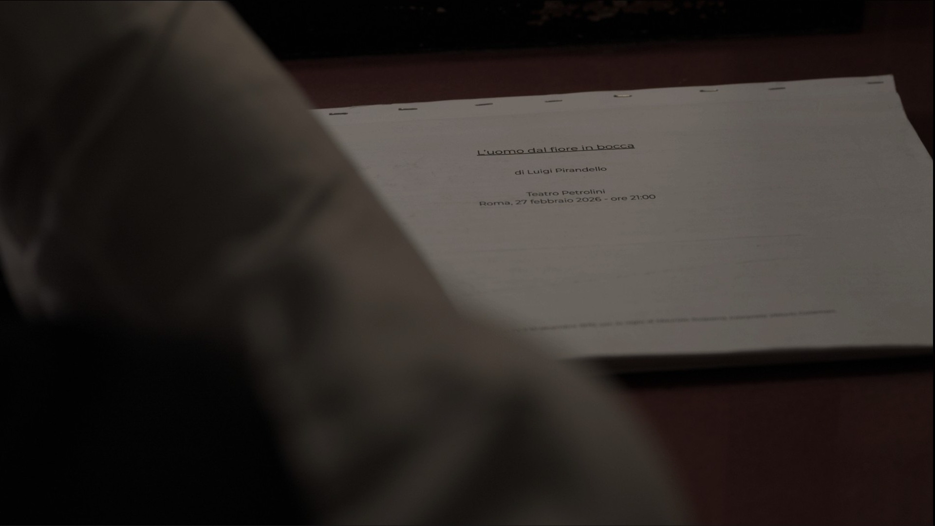 Copertina: L'uomo dal fiore in bocca in streaming su LumenTV dal 10 aprile